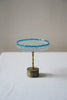 Nobuko Soda - Blue Glass Jewellery Stands with Brass Base