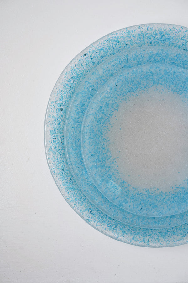 Nobuko Soda - Blue Glass Round Plates