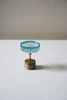 Nobuko Soda - Blue Glass Jewellery Stands with Brass Base