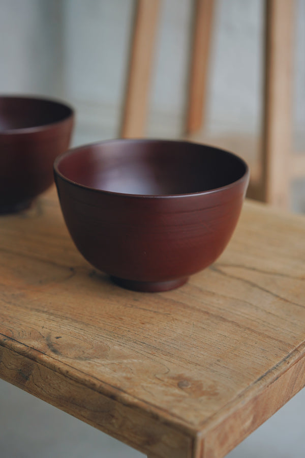 Junko Yashiro - Chawan in Vermilion Lacquer