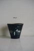 Momoko Otani - Black Cup with Cat and Lotus Flower (OM16)