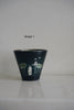 Momoko Otani - Black Cup with Cat and Lotus Flower (OM16)