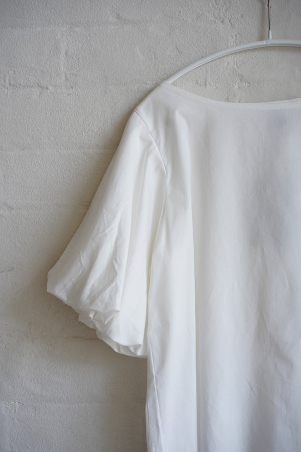 Francesca Amam Label - Balloon Sleeves Cotton Top