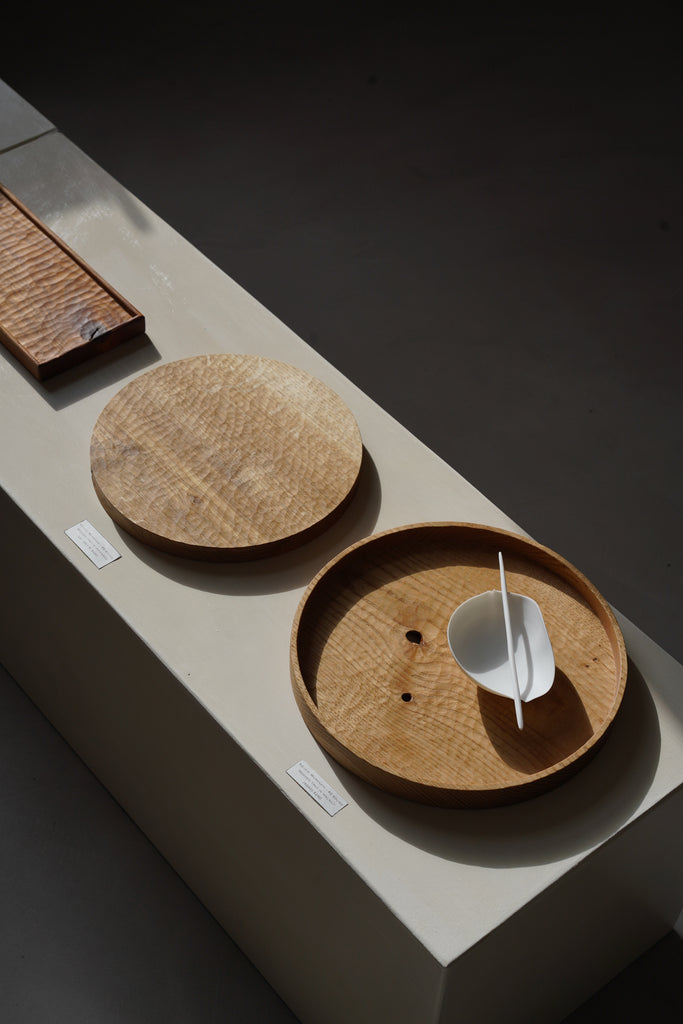 Keiichi Murakami - #6 Round wooden tray in Japanese oak (LAST ONE)