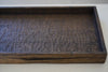 Keiichi Murakami - #12 Rectangular black rust lacquered wooden tray in Japanese camphorwood