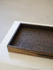 Keiichi Murakami - #12 Rectangular black rust lacquered wooden tray in Japanese camphorwood