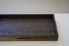 Keiichi Murakami - #12 Rectangular black rust lacquered wooden tray in Japanese camphorwood