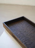 Keiichi Murakami - #12 Rectangular black rust lacquered wooden tray in Japanese camphorwood