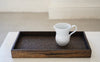 Keiichi Murakami - #12 Rectangular black rust lacquered wooden tray in Japanese camphorwood