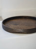 Keiichi Murakami - #4 Black lacquered round wooden tray in Japanese walnut