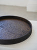 Keiichi Murakami - #4 Black lacquered round wooden tray in Japanese walnut