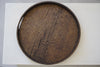 Keiichi Murakami - #3 Black lacquered round wooden tray in Japanese walnut