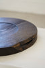 Keiichi Murakami - #3 Black lacquered round wooden tray in Japanese walnut