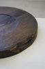 Keiichi Murakami - #3 Black lacquered round wooden tray in Japanese walnut