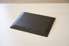 Junko Yashiro - Black lacquered wooden kashi plate with hand-carved chisel pattern