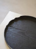 Keiichi Murakami - #5 Black lacquered round wooden tray with chiseled eye in Japanese walnut