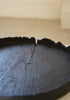 Keiichi Murakami - #5 Black lacquered round wooden tray with chiseled eye in Japanese walnut