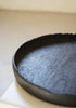 Keiichi Murakami - #5 Black lacquered round wooden tray with chiseled eye in Japanese walnut