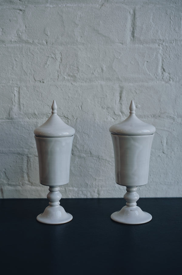 Manami Naoi - Ceramic goblet canisters (LAST ONE)
