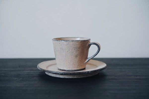 Motoharu Ozawa - Kohiki Tea Cup & Saucer Set