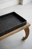 Junko Yashiro - Hand-carved herringbone wooden rectangular tray
