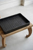 Junko Yashiro - Hand-carved herringbone wooden rectangular tray