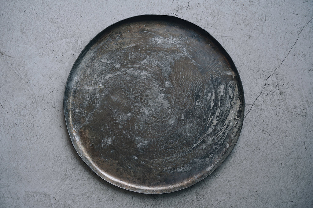 Nagako Fujita - Copper & Tin Round Plate Medium (LAST ONE)