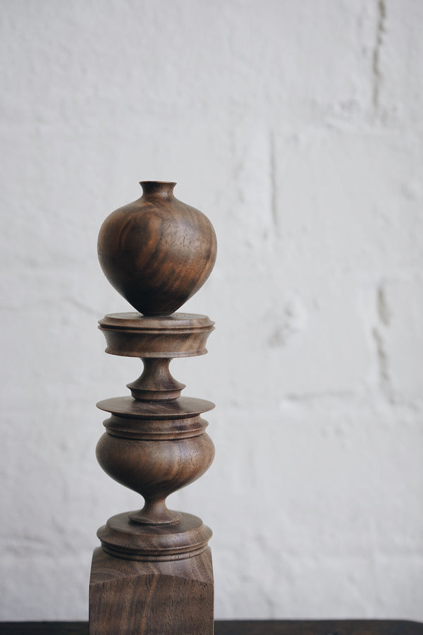 Takehito Ichikawa - Sculptural Wooden Object/Flower Stand