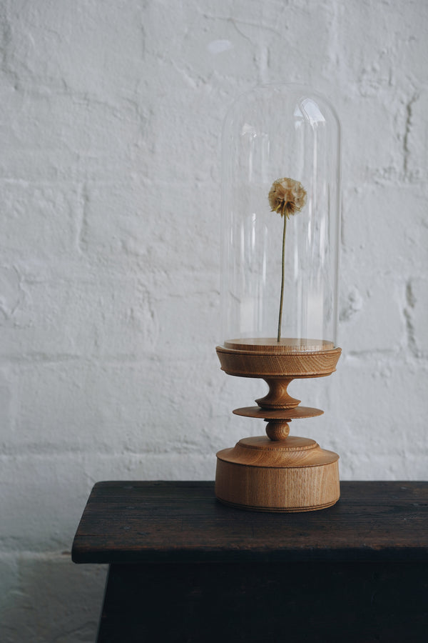 Takehito Ichikawa - Wooden Stand with Glass Dome