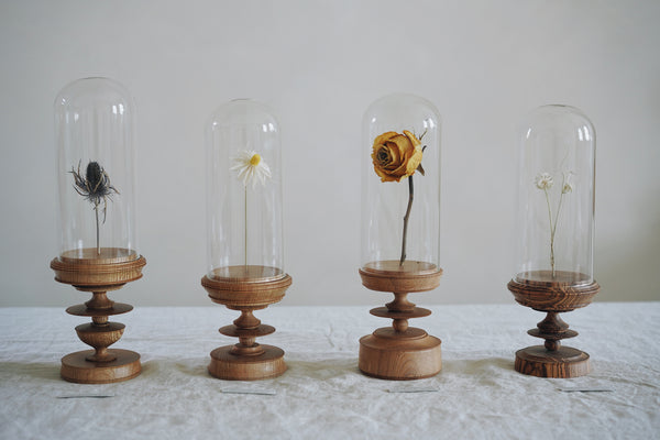 Takehito Ichikawa - Wooden Stand with Glass Dome