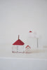 Mellow Glass - Red Roofed Houses [Price available upon request]