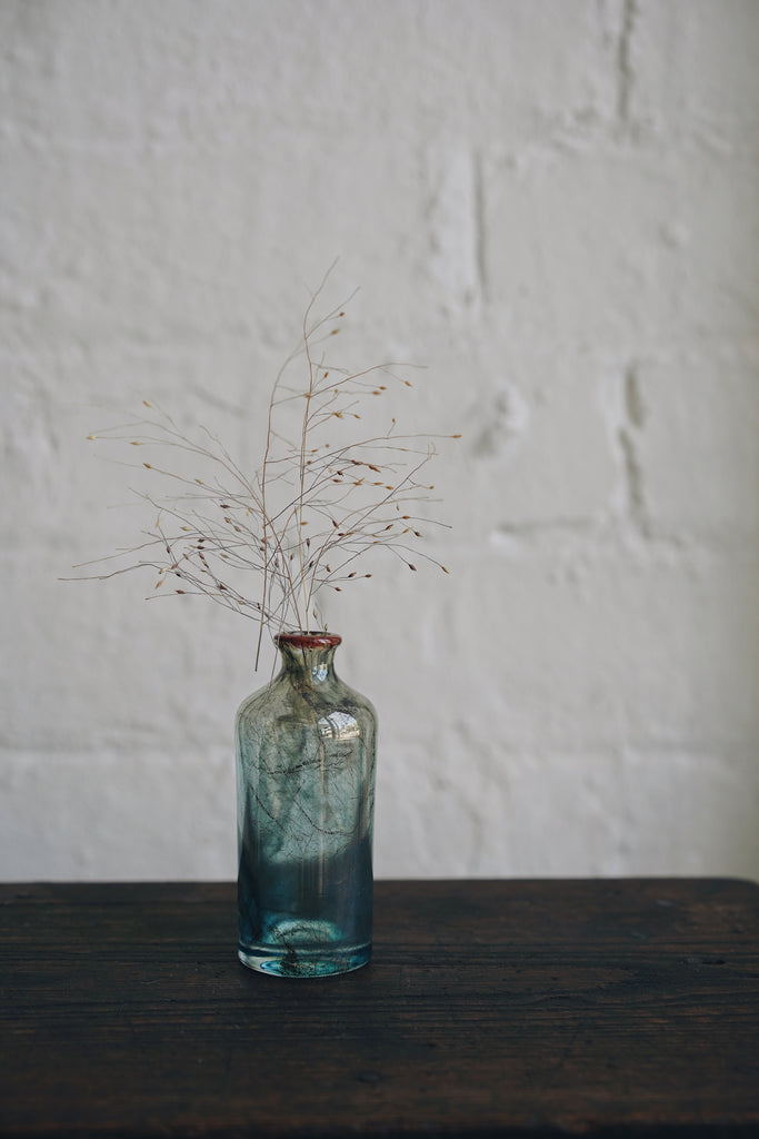 Daisaku Hashimura - Copper Foiled Ichirin-zashi Glass Vase