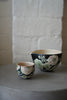 Momoko Otani - Black Pink Chrysanthemum Flower Tea Cup and Tea Cup Set (OM5)