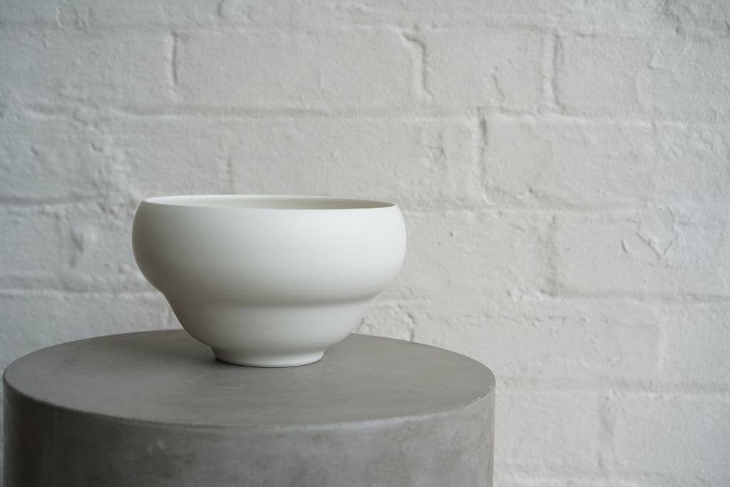 Tetsuya Otani - White Porcelain Planter B (OT36)