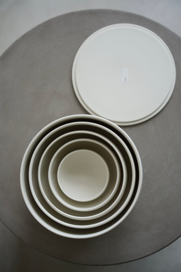 Tetsuya Otani - White Porcelain Nesting Bowl Set (OT47)