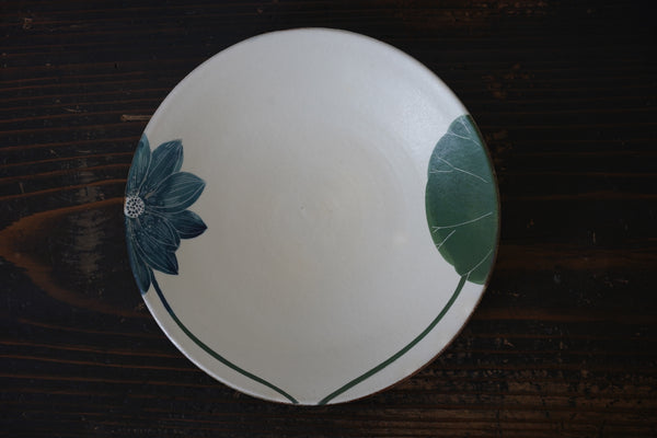 Momoko Otani - Blue Lotus Large Plate (OM9)