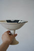 Momoko Otani - Black Flower High Footed Compote Bowl (OM24)