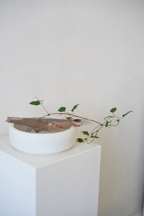 Tetsuya Otani - White Porcelain Planter C (OT37)