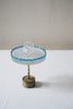 Nobuko Soda - Blue Glass Jewellery Stands with Brass Base