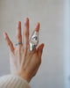 Haruna Sugie - SUGATA Silver Mirror Glass Rings
