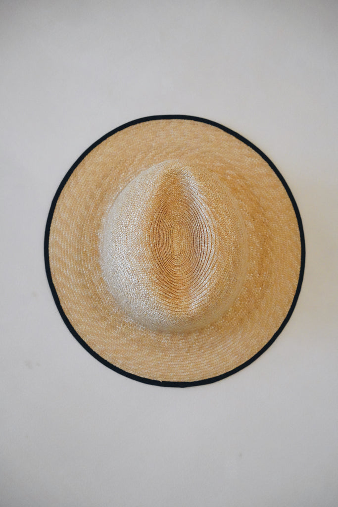 Wica Grocery - Drop shaped brim straw hat (LAST ONE)