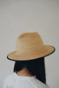 Wica Grocery - Drop shaped brim straw hat (LAST ONE)