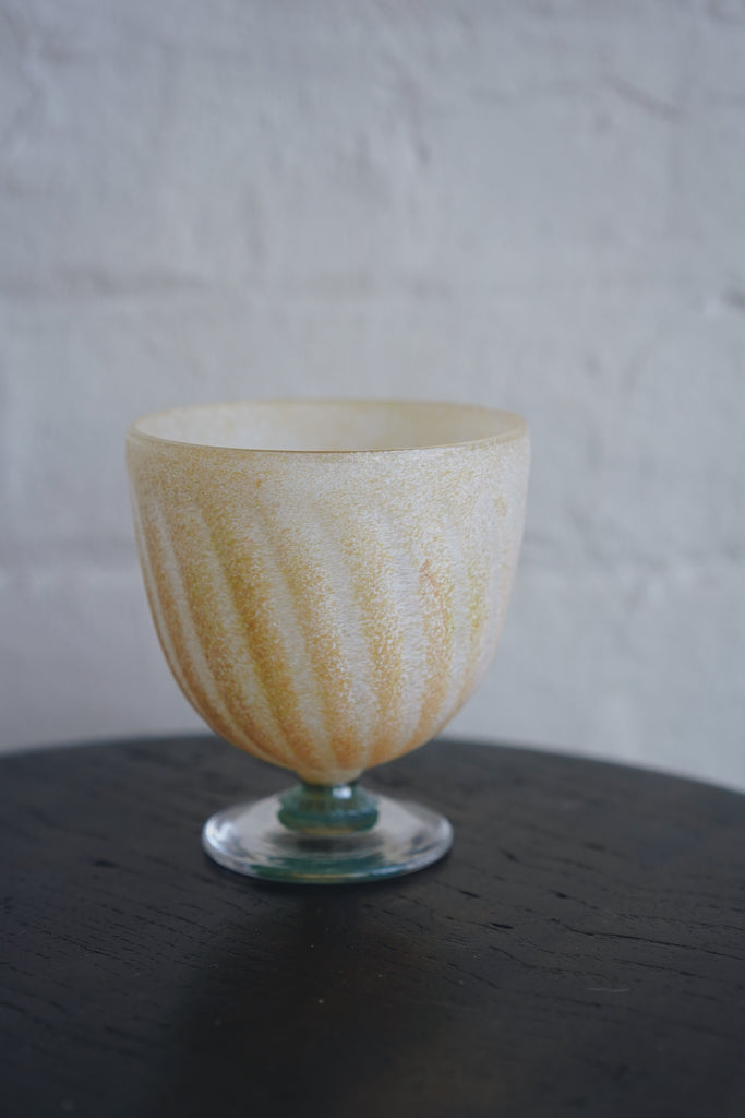 Nomichi Hashimura - Stripe Textured Stemmed Glasses