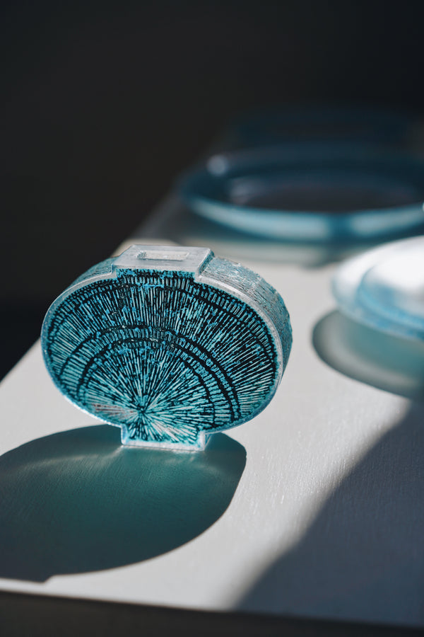 Nobuko Soda - Pâte de Verre 2D Vase