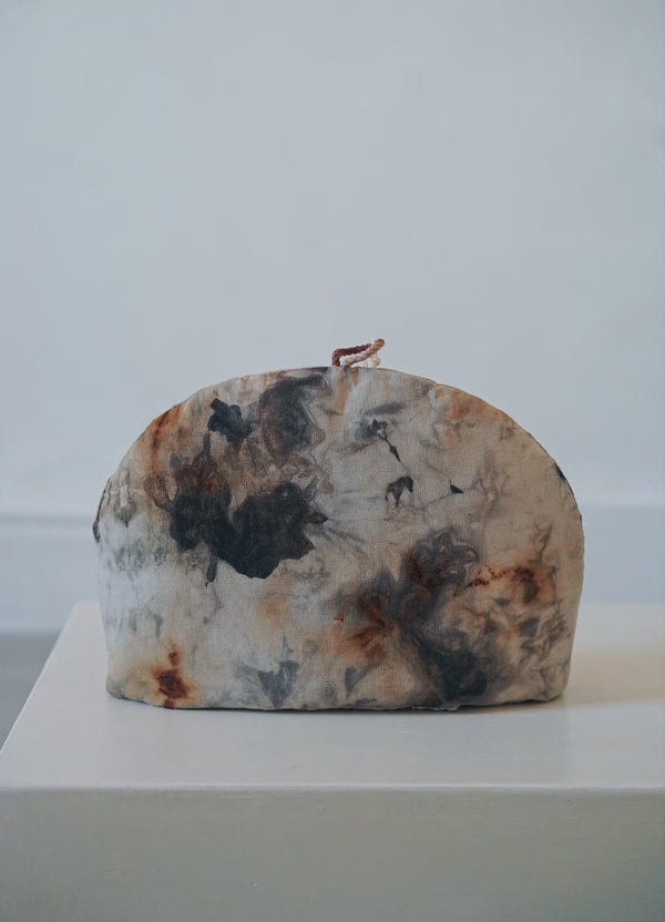 Keiko Murakami - Hand-dyed persimmon & rust dyed tea cozy (LAST ONE)