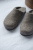Hemskor - Wool felted slippers Mocha Beige