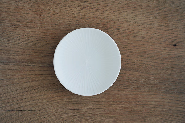 Chie Kobayashi - Small White Porcelain Plate/Saucer