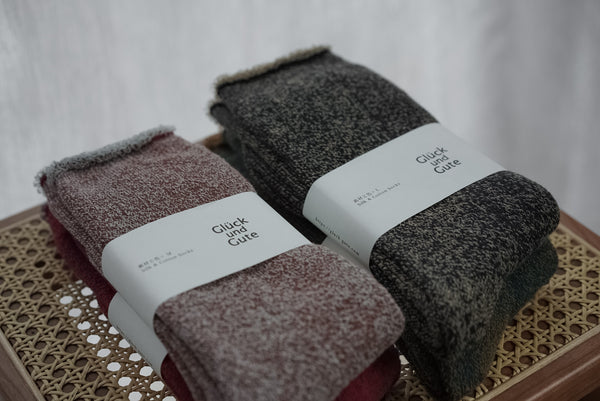 Glück und Gute - Mixed thread silk & cotton socks (LAST ONE)