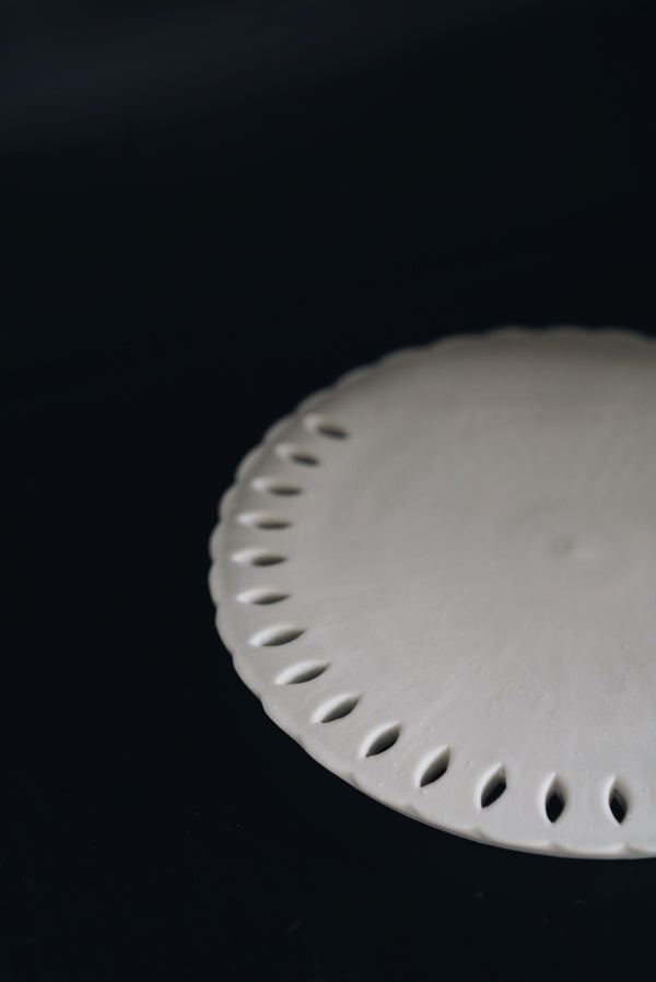 Chie Kobayashi - White Porcelain Plate (LAST ONE)