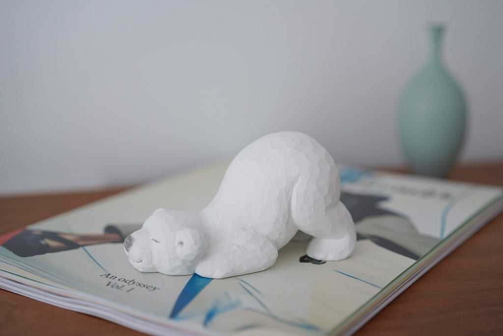 Mio Suzuki - Polar Bear Wooden Object (Stretching) (LAST ONE)